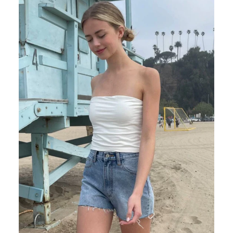 現貨⊹多色｜經典平口抹胸背心 🎧 Amelia Crop Top-規格圖3