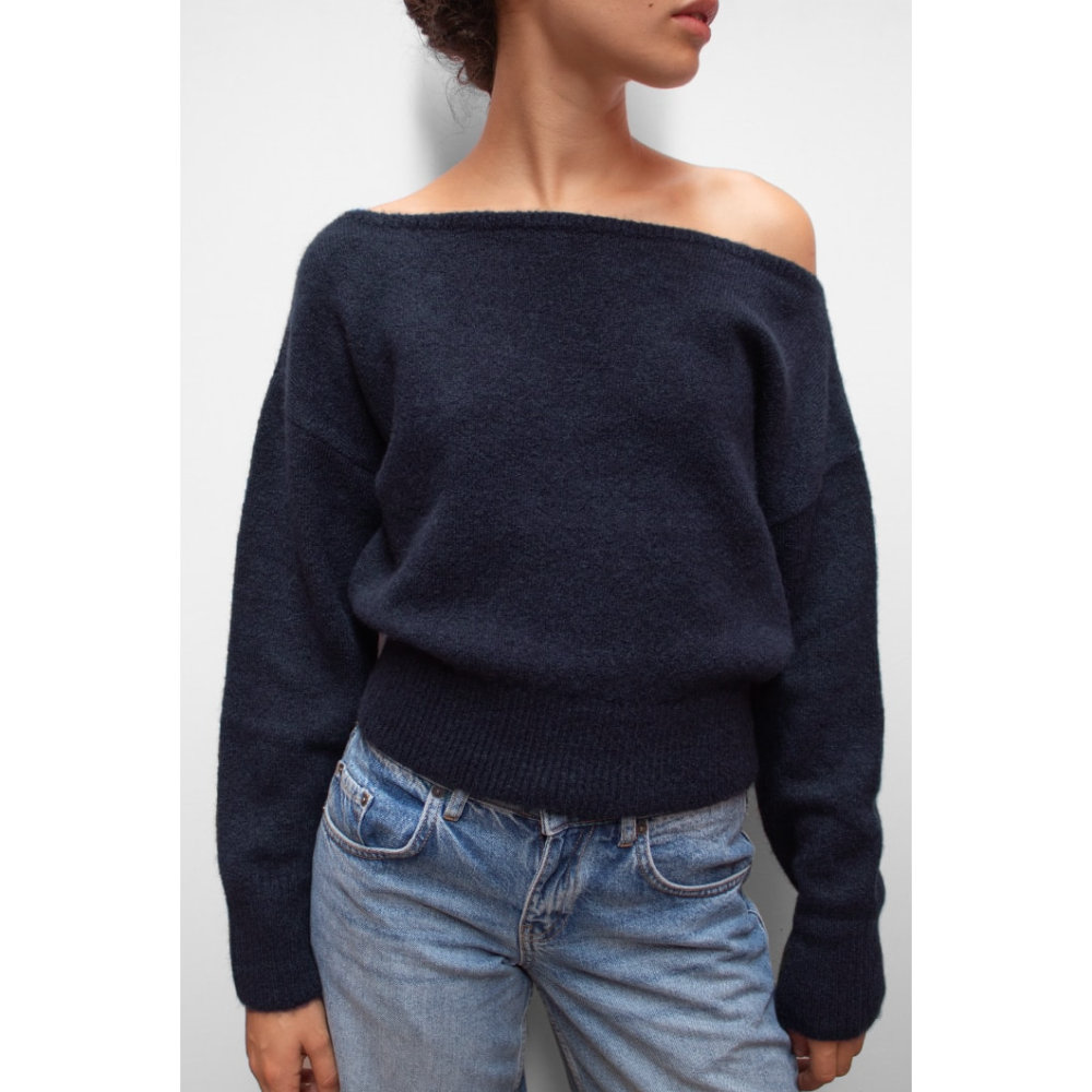 (sale) subdued ⋆ 兩色 Boat Neck Sweater-細節圖4