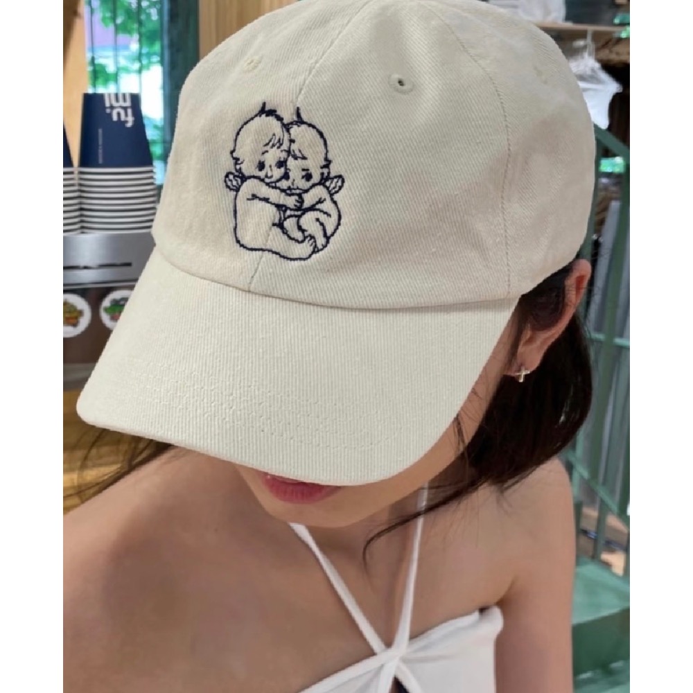 BM 米色天使帽子