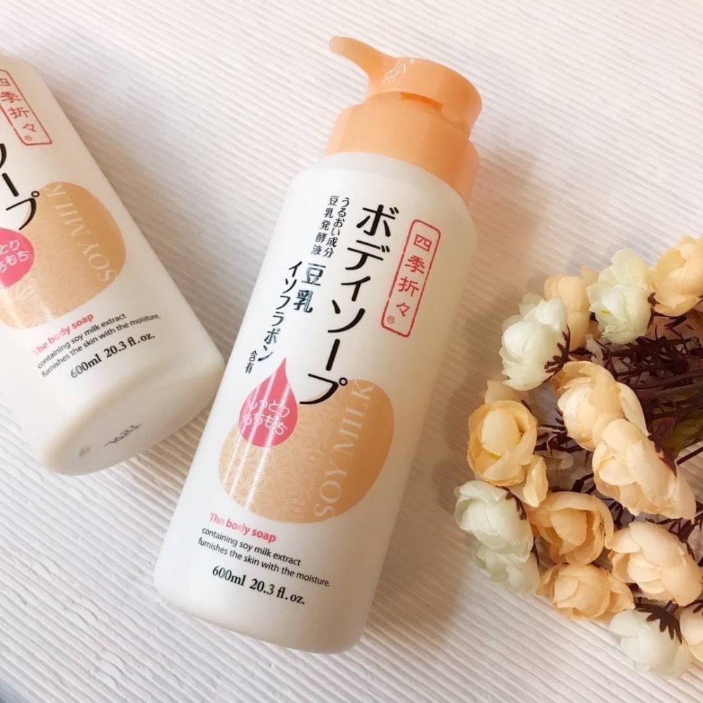 現貨日本熊野 豆奶配合保濕沐浴乳-細節圖2