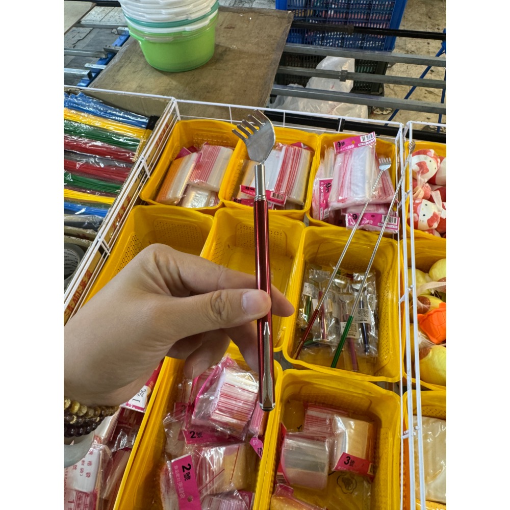 【十八啦🎲商城-台灣現貨】伸縮抓背器 不求人 伸縮不求人 抓癢棒 五齒不求人 抓癢神器 搔癢扒 抓癢扒 不鏽鋼抓背器-細節圖3