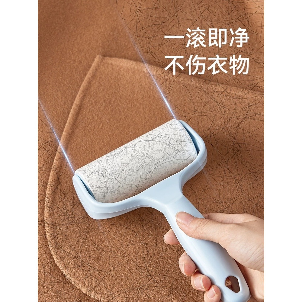 【十八啦🎲商城-台灣現貨】黏毛器 滾筒黏毛器 除塵滾筒 除毛器 黏塵紙除塵紙 地板黏毛器 可換替芯 可撕式黏毛器-細節圖5