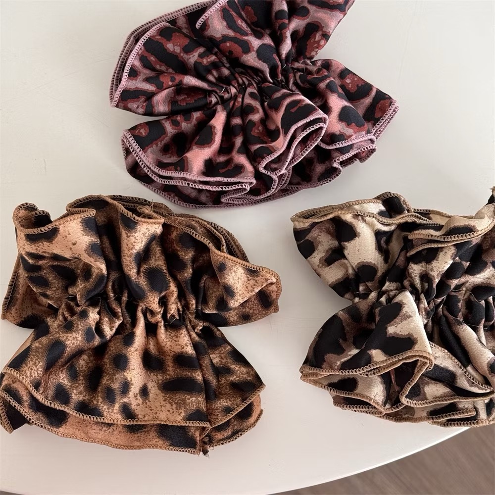 正韓酷颯豹紋雙層大腸圈-細節圖5