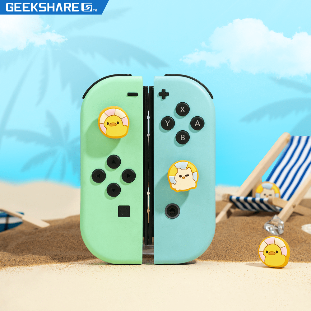 任天堂 Switch 極想 Geekshare 庫洛米大耳狗美樂蒂 類比套 三麗鷗 joy-con 水豚-規格圖1