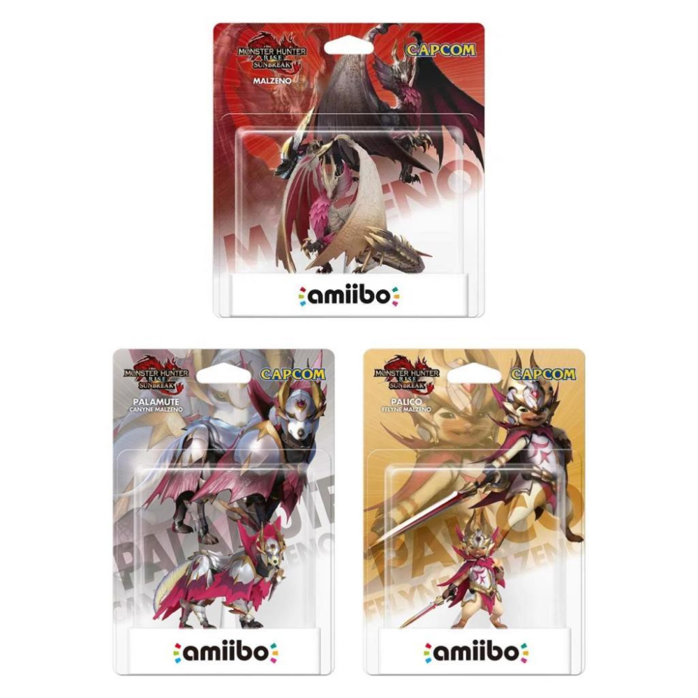 佳里金佳人｜任天堂 Switch amiibo 魔物獵人 崛起 破曉  爵銀龍 爵銀龍犬 爵銀龍貓-細節圖2