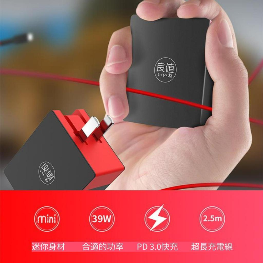 NS 良值 39W 小型極速AC充電器-細節圖2