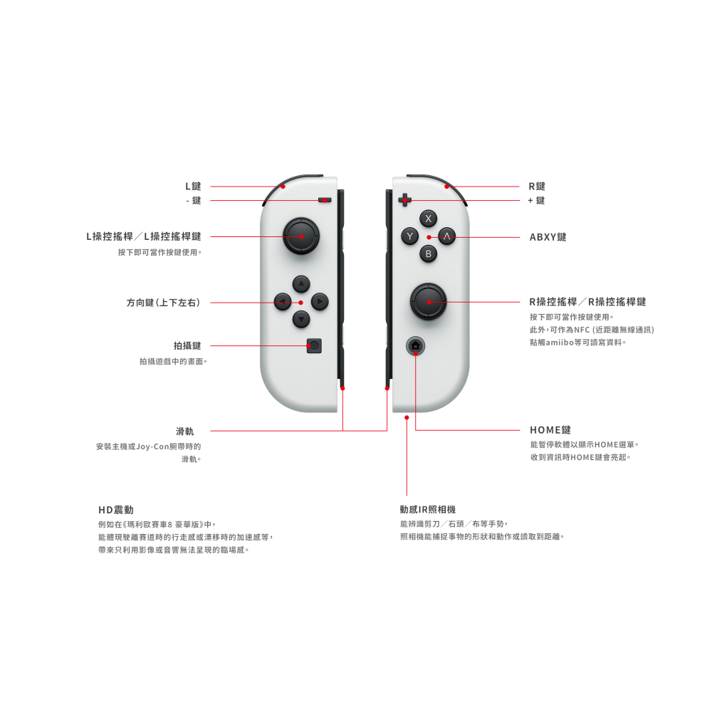 佳里金佳人｜現貨 任天堂 Switch 主機 OLED 白白 Joy-Con 控制器 底座 充電線-細節圖5