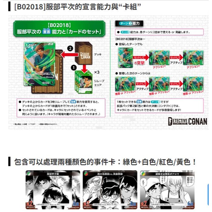 佳里金佳人｜《火速出貨》柯南卡牌 CT-P02 西東大決戰 日文版-細節圖4