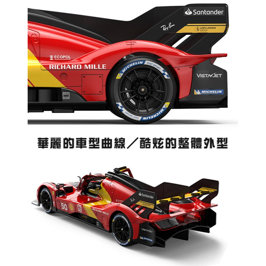 佳里金佳人｜   2.4G 1:14 法拉利499P 遙控車-細節圖5