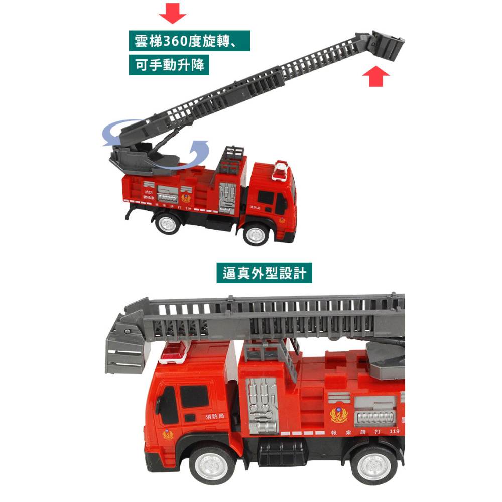 佳里金佳人｜   消防車 遙控車-細節圖6
