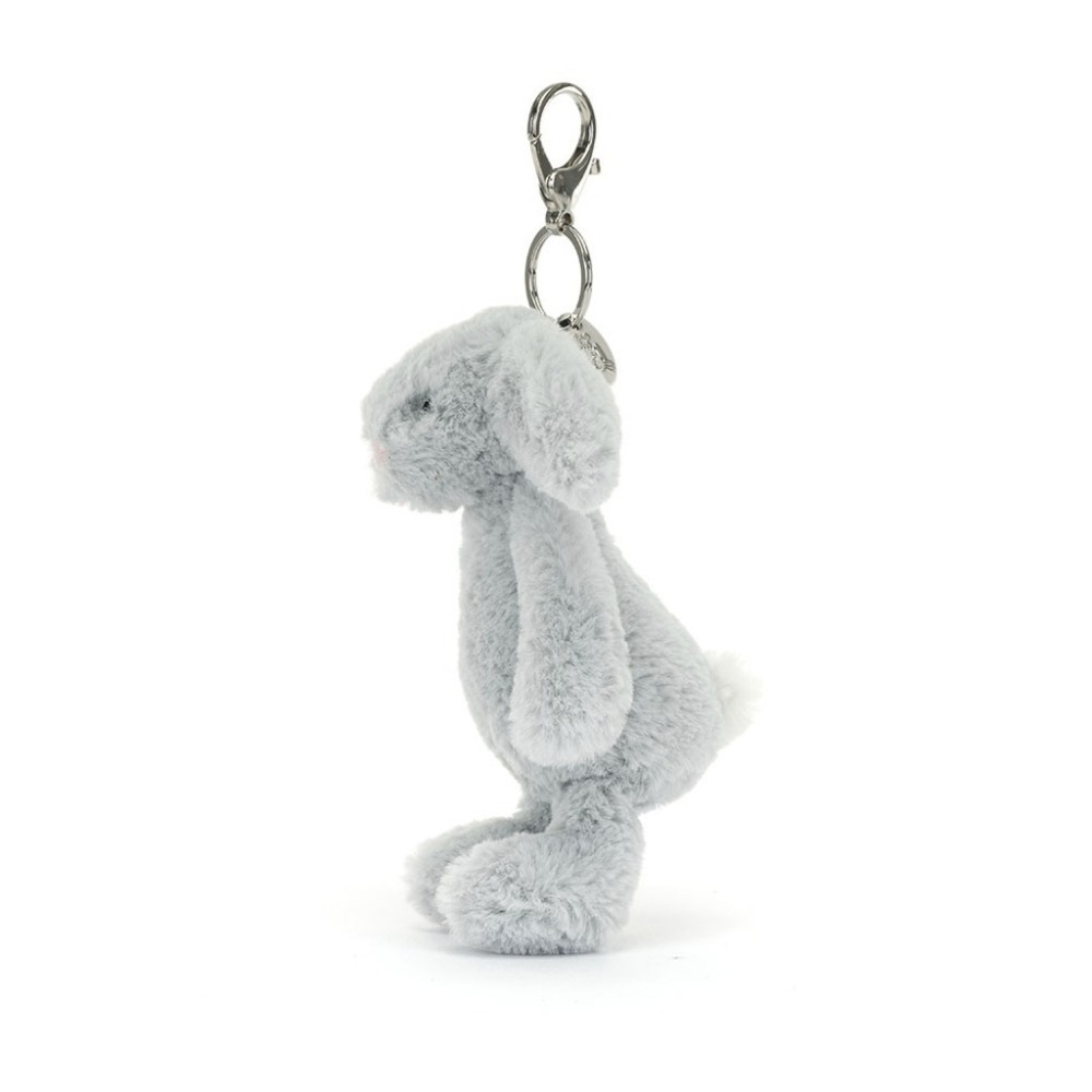 Jellycat 兔子 吊飾 銀灰色 保證正品 (韓國直購)-細節圖2