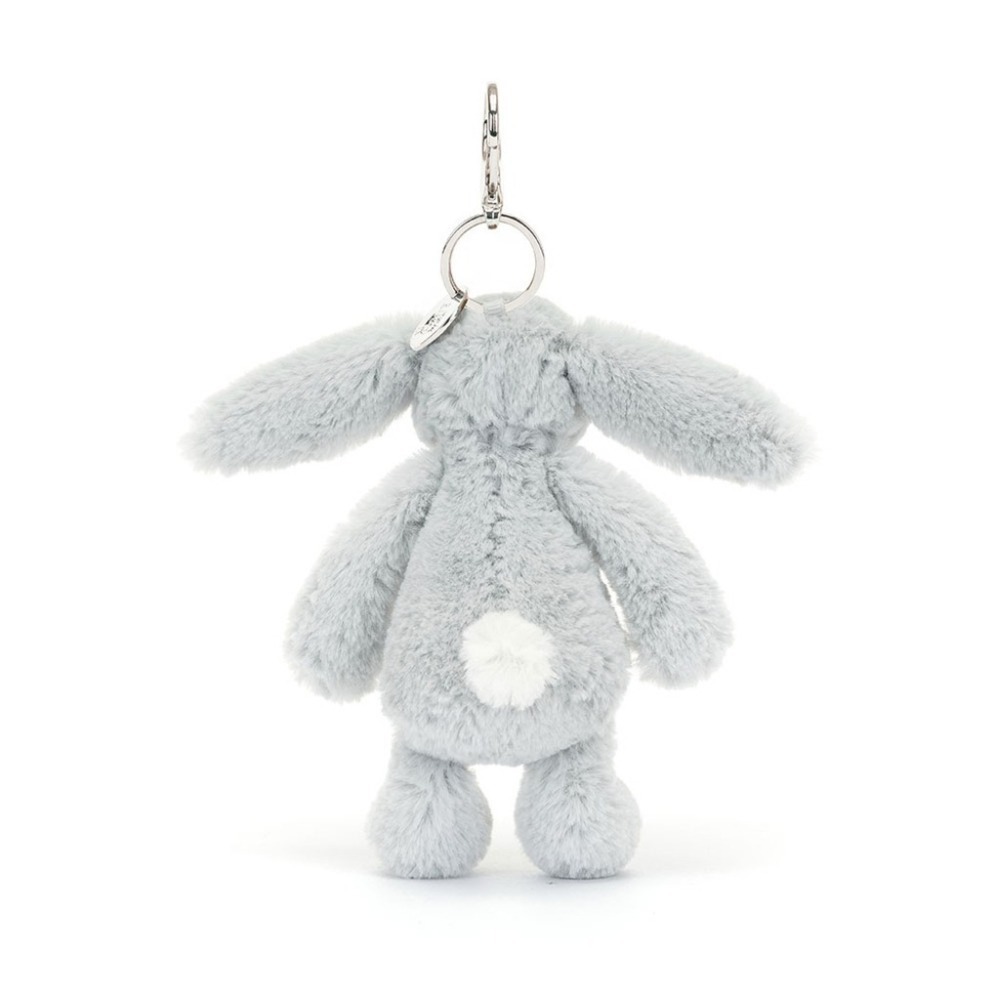 Jellycat 兔子 吊飾 銀灰色 保證正品 (韓國直購)-細節圖3