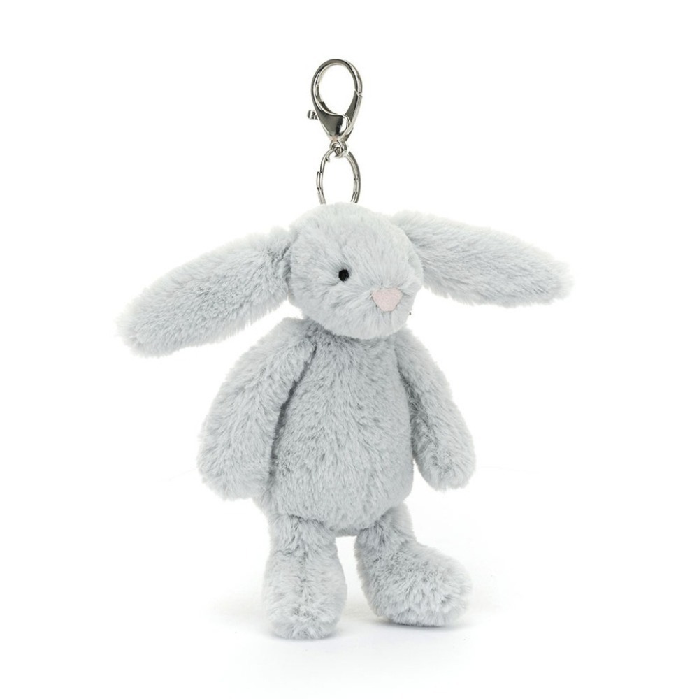 Jellycat 兔子 吊飾 銀灰色 保證正品 (韓國直購)-細節圖4