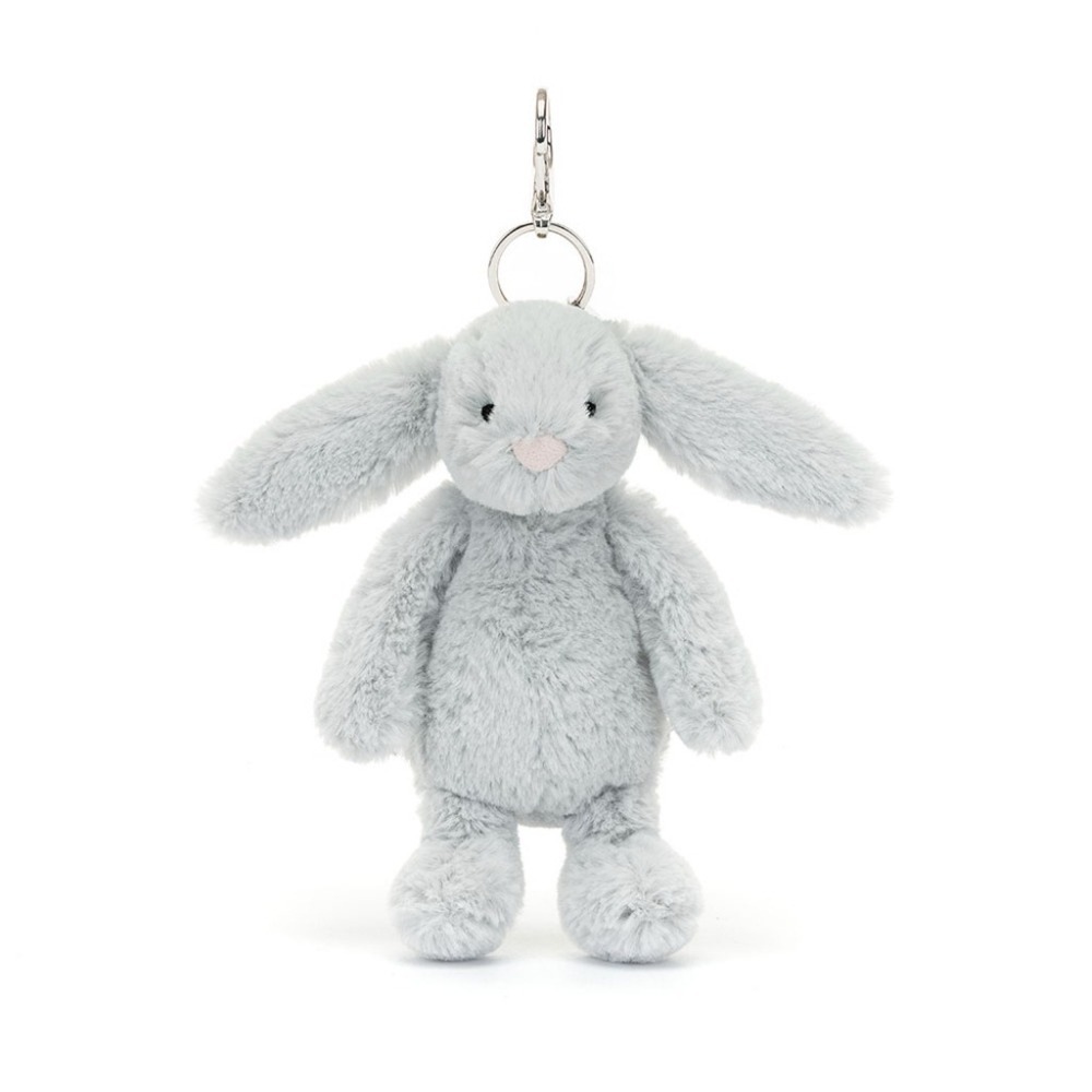 Jellycat 兔子 吊飾 銀灰色 保證正品 (韓國直購)-細節圖5