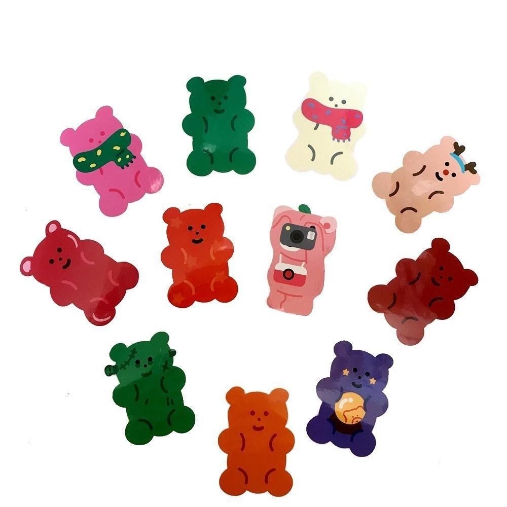 現貨 小熊軟糖 貼紙 手帳貼紙 防水貼紙 行李箱貼紙-細節圖3