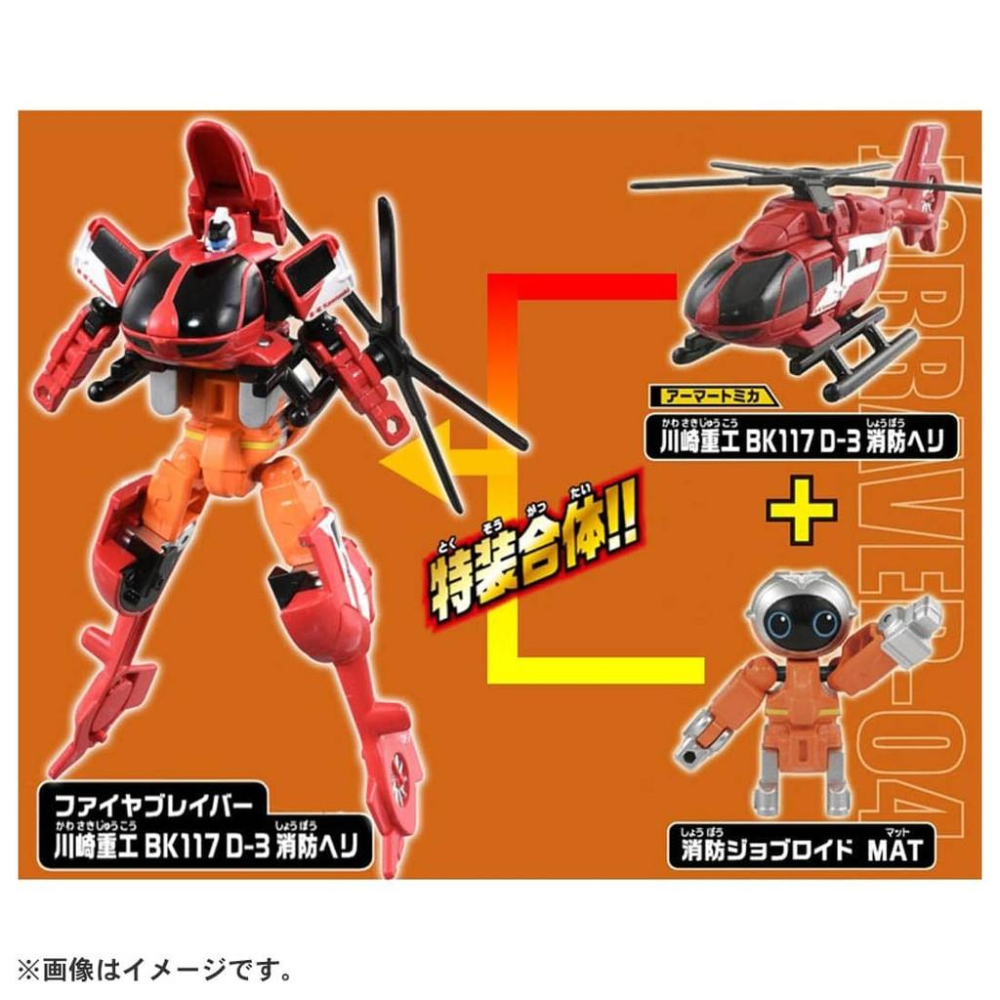 TOMICA 多美小汽車 消防勇者 直升機特裝(川崎重工 )-細節圖5