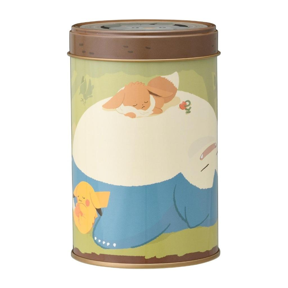 日本寶可夢中心直購 精靈球造型巧克力 吃飽飽入睡鐵盒款-細節圖2