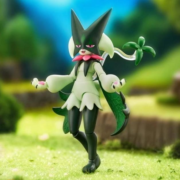 現貨 正版 寶可夢公仔 玩具 Blokees寶可夢經典版L- 魔幻假面喵-細節圖2