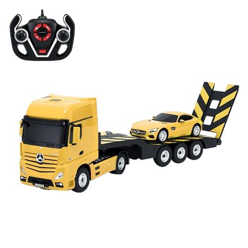 2.4G 1:26 賓士授權拖板車 + 1:24 SLS AMG轎車【顏色隨機出貨】-細節圖4