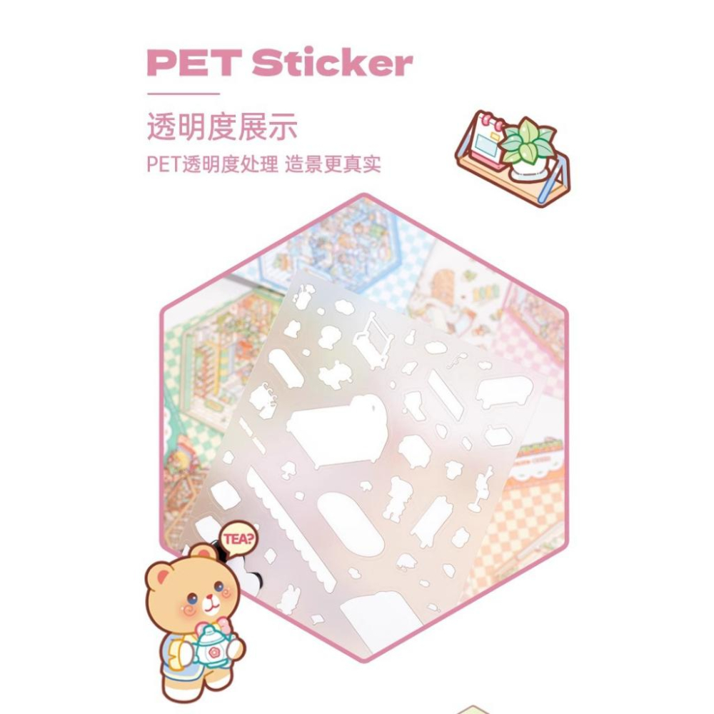 小麻薯 3D造景貼紙 立體小屋 解壓貼紙-細節圖4