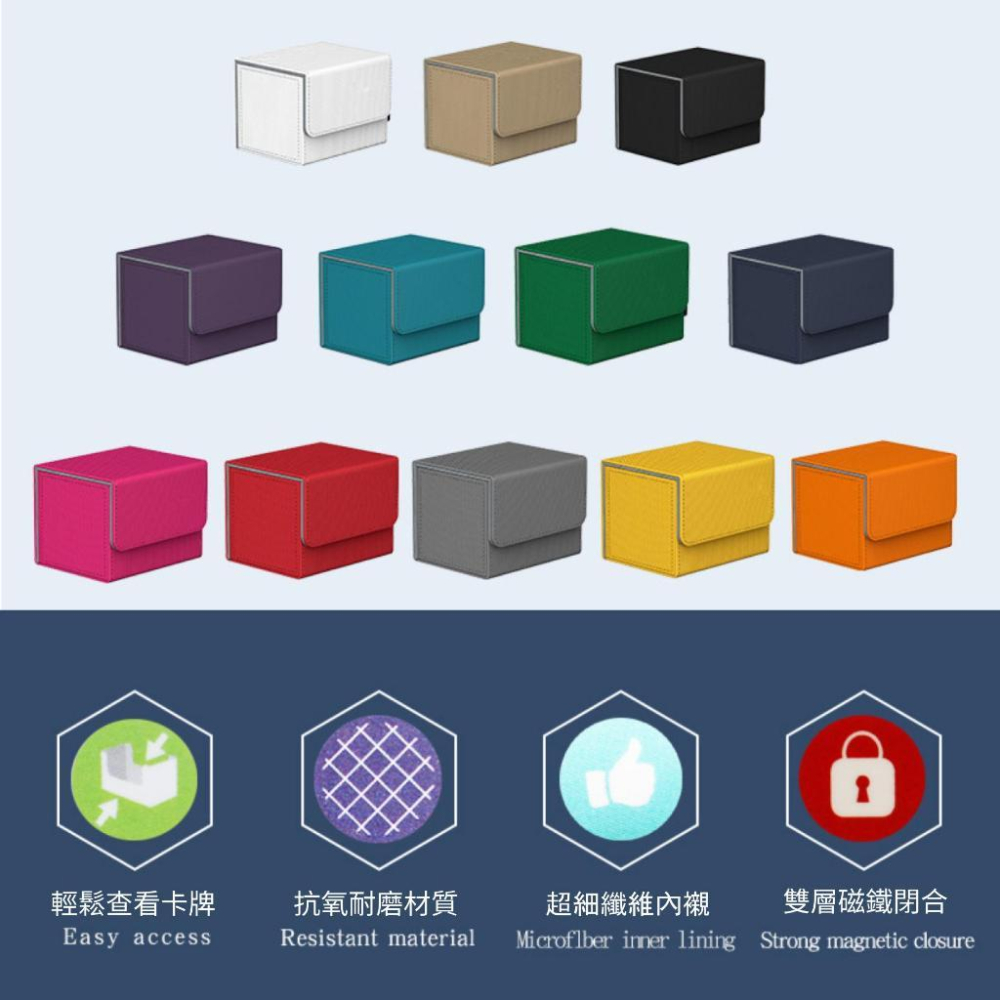 素面皮質卡盒 寶可夢卡牌 航海王卡牌-細節圖2