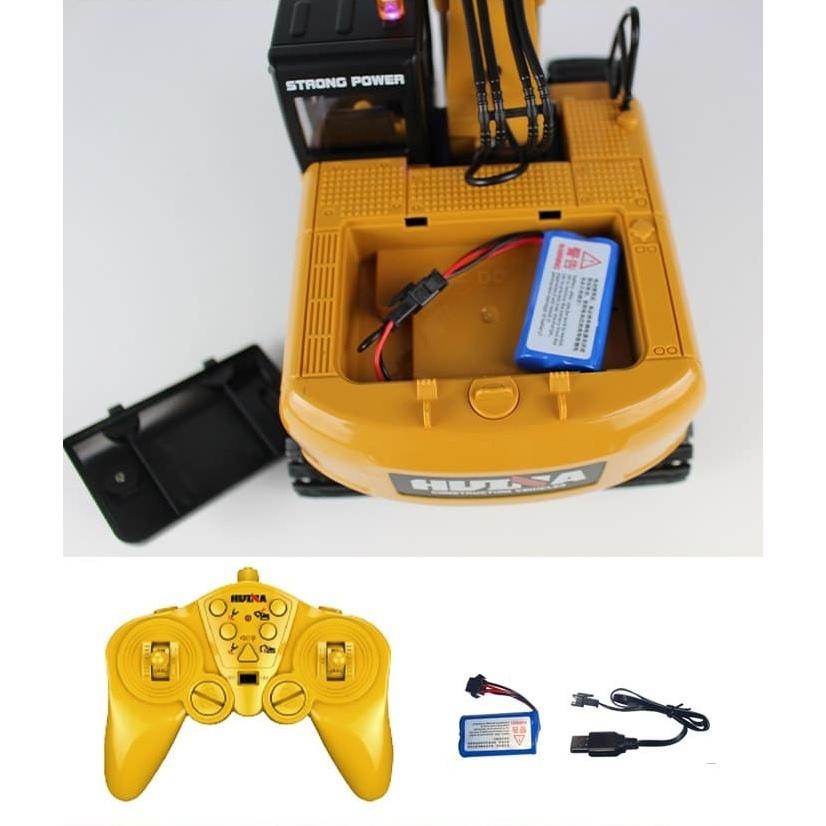 HUINA 1:14 15通道挖土機(附3合1合金工具頭)-細節圖8