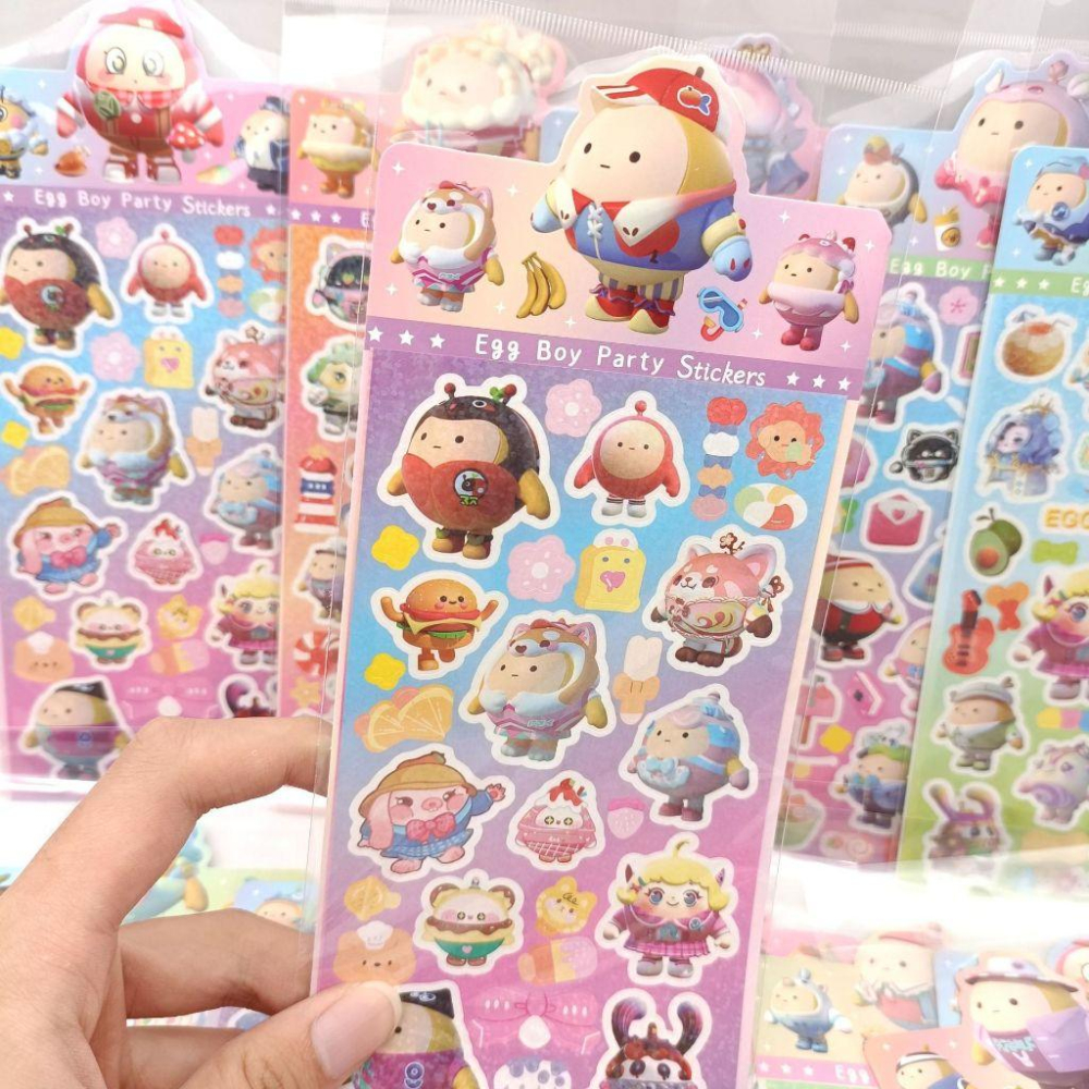 蛋仔派對 雷射貼紙 隨機出貨 鐳射貼紙 咕卡貼紙-細節圖2