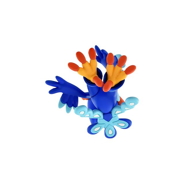 正版 寶可夢公仔 玩具 MS-58 狂歡浪舞鴨 TAKARA TOMY-細節圖8