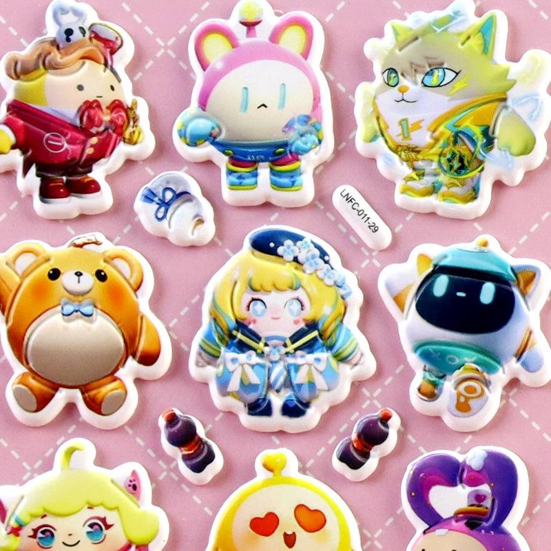 蛋仔派對 立體泡棉貼紙 隨機出貨-細節圖3