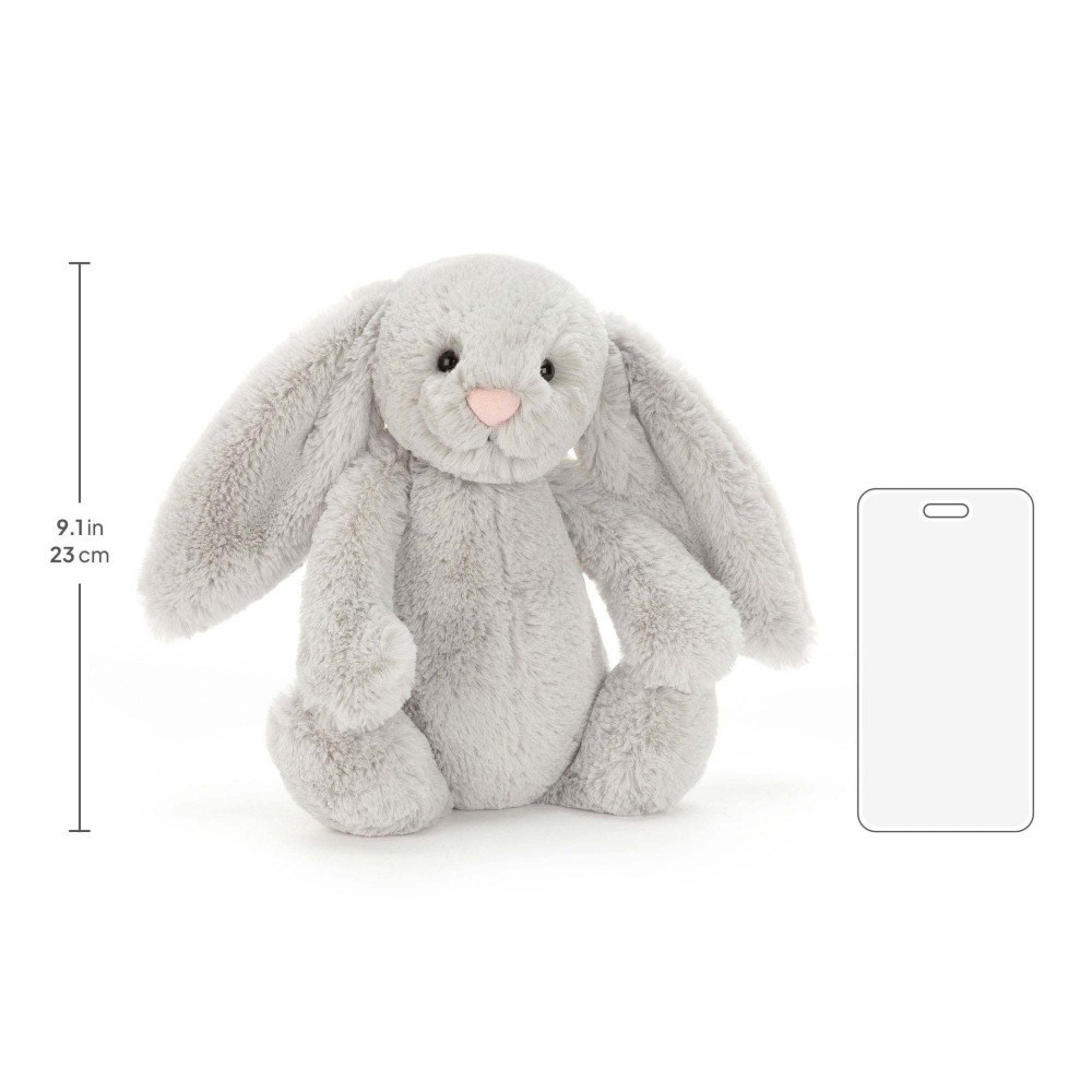 Jellycat 23公分高 淺灰色 銀灰色 兔子 玩偶 保證正品-細節圖5