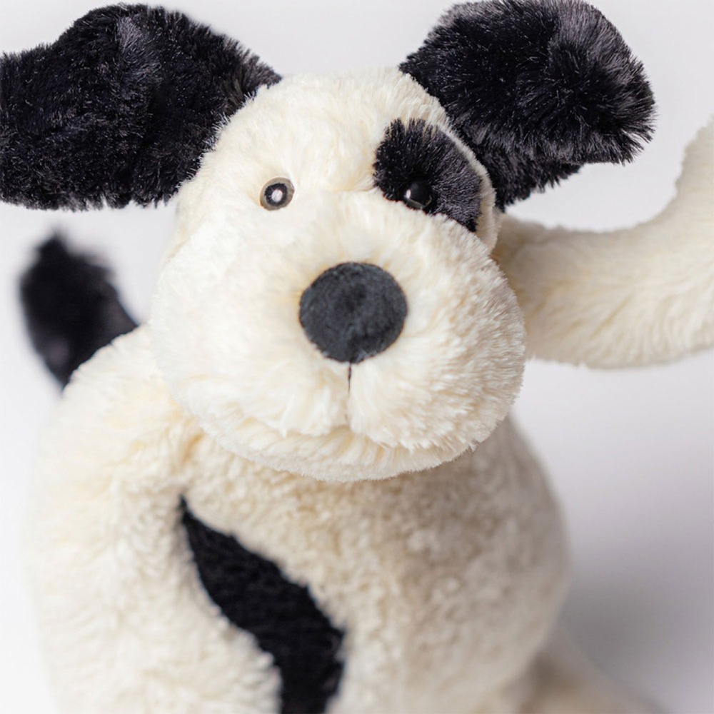 Jellycat 23公分黑白狗玩偶-細節圖3