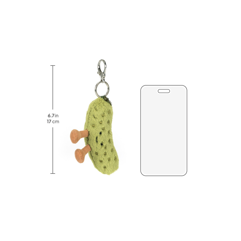 Jellycat 酸黃瓜 吊飾 保證正品-細節圖2