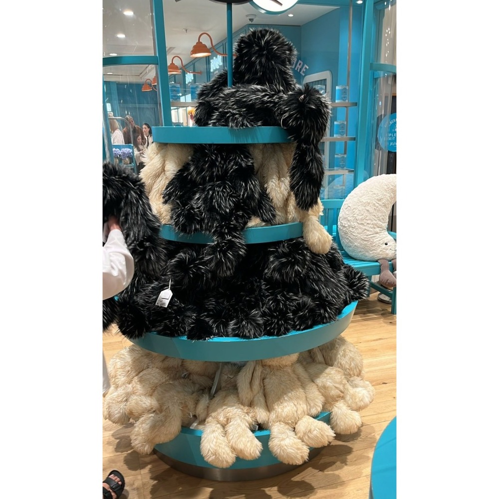 Jellycat 51公分 Inkli Bunny 黑色大兔兔 酷帥黑白兔 英國Selfridges 限定款-細節圖2