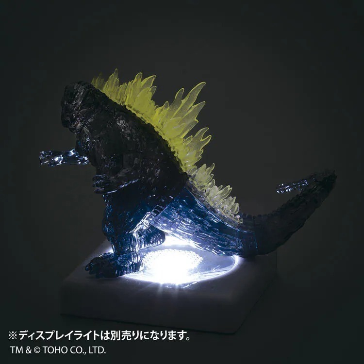 哥吉拉 夜光版 BEVERLY立體水晶拼圖公仔 3D拼圖-細節圖6