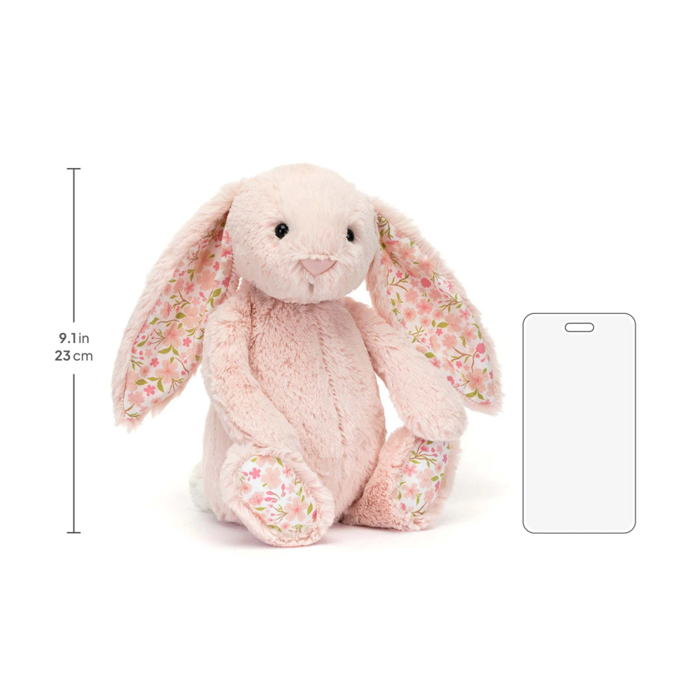 Jellycat 23公分高 淡粉色碎花兔子 玩偶 保證正品-細節圖2