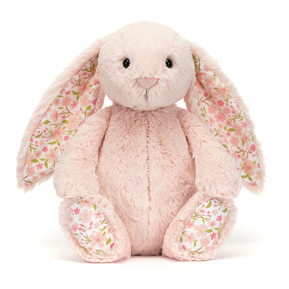 Jellycat 23公分高 淡粉色碎花兔子 玩偶 保證正品-細節圖3