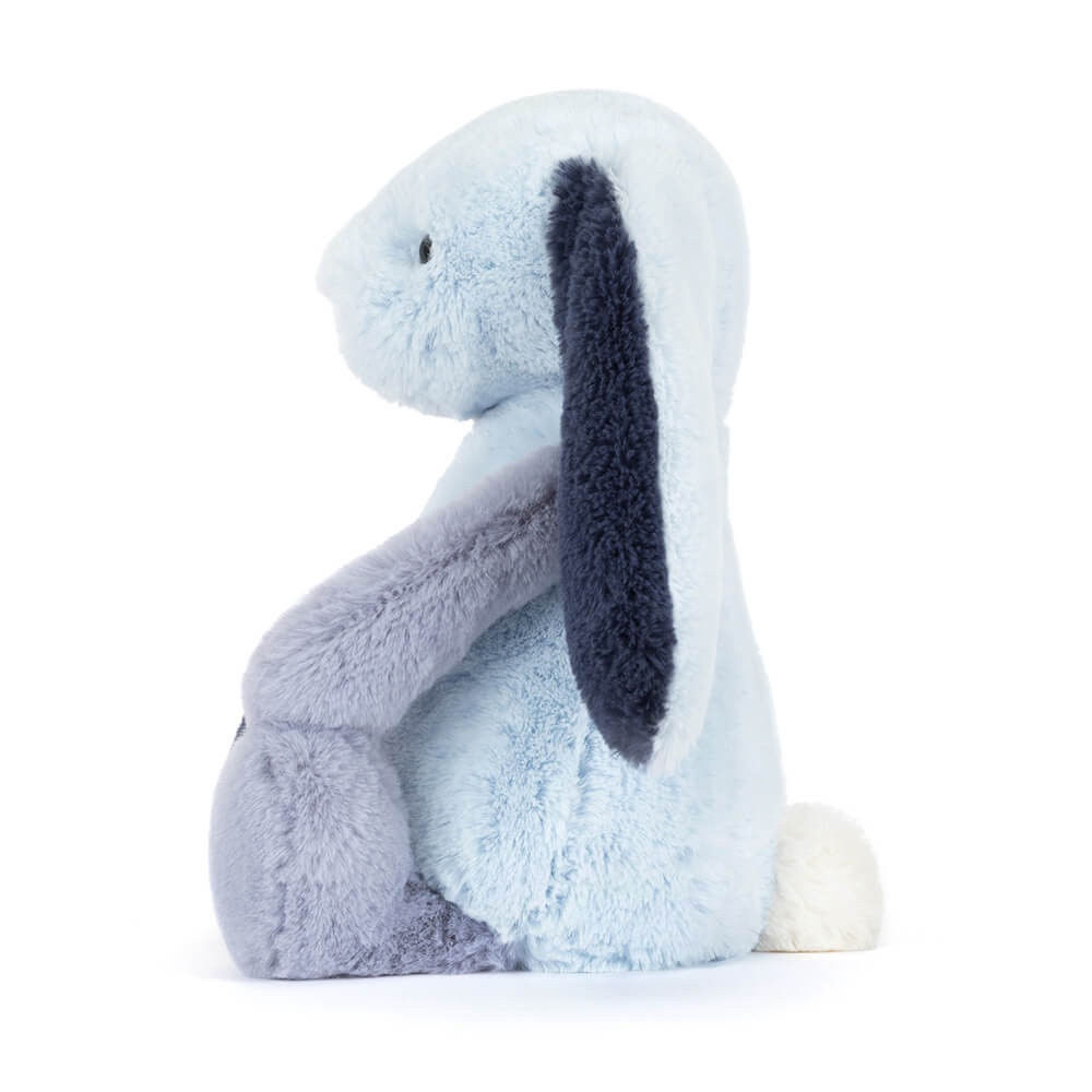 Jellycat 23公分高 藍色拼接兔 玩偶 保證正品-細節圖2