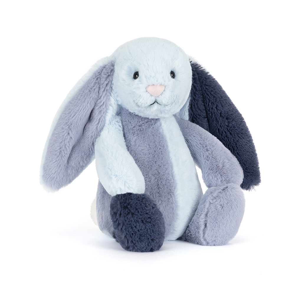 Jellycat 23公分高 藍色拼接兔 玩偶 保證正品-細節圖3
