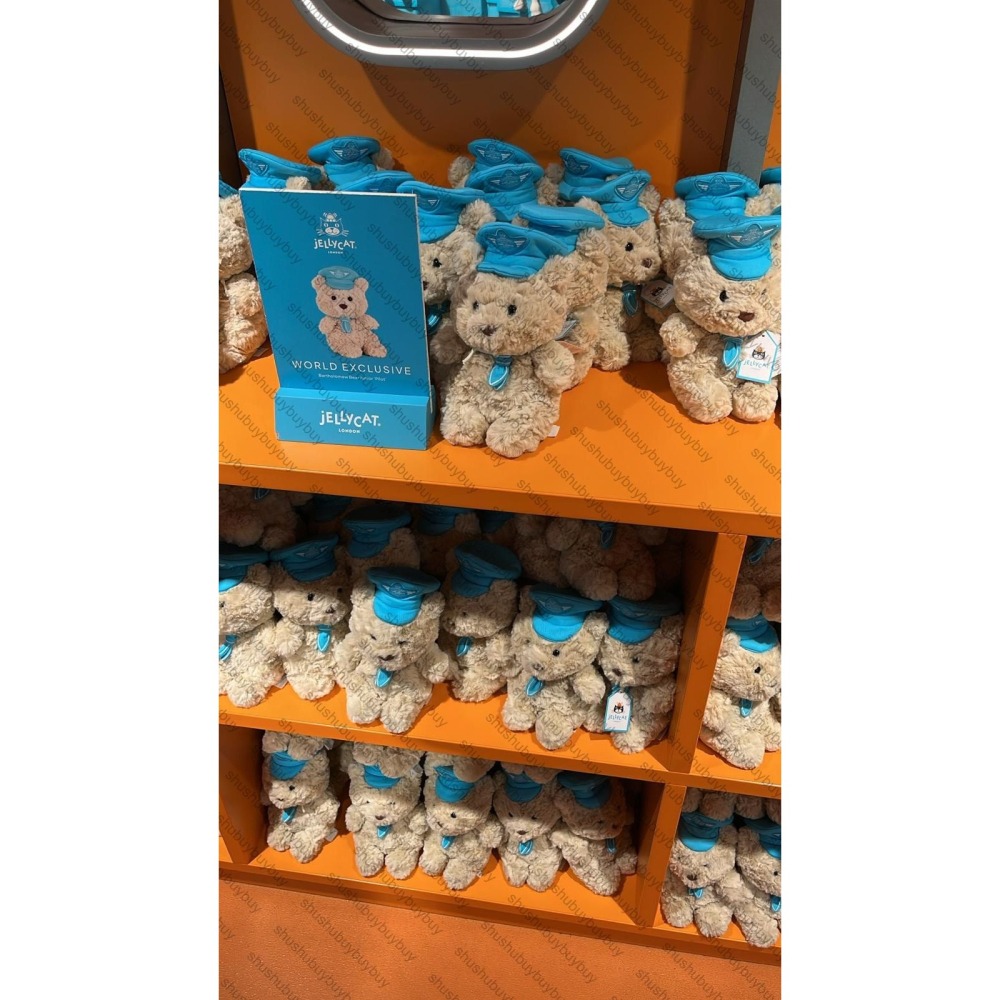 (預購)Jellycat 倫敦限定 機長小熊熊 Harrods百貨-細節圖3