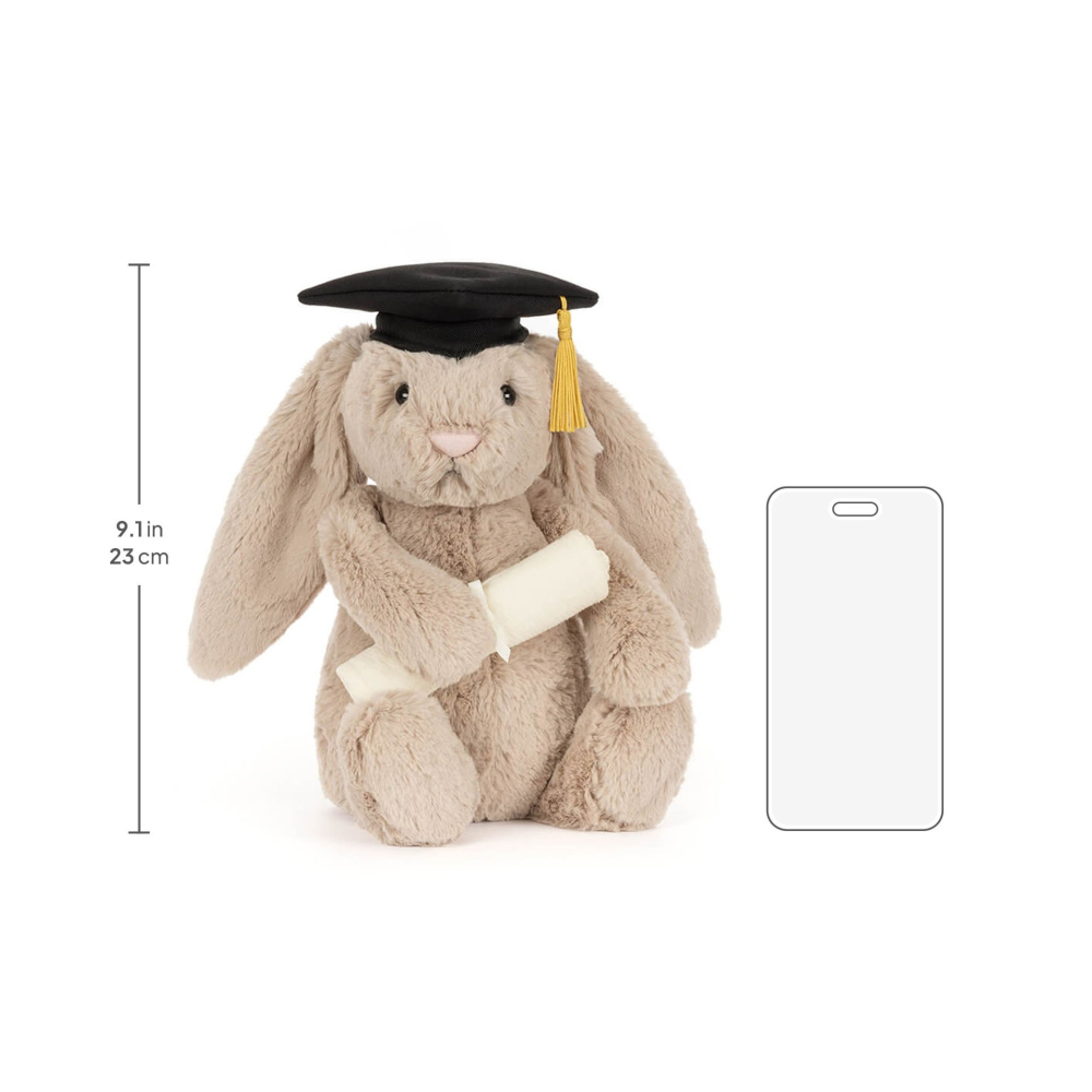Jellycat 23公分高 畢業抱抱兔 畢業蛋-細節圖9