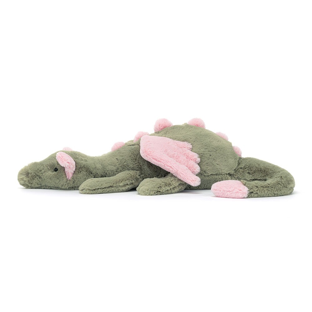Jellycat 50公分長 抹茶龍 玩偶 保證正品-細節圖3
