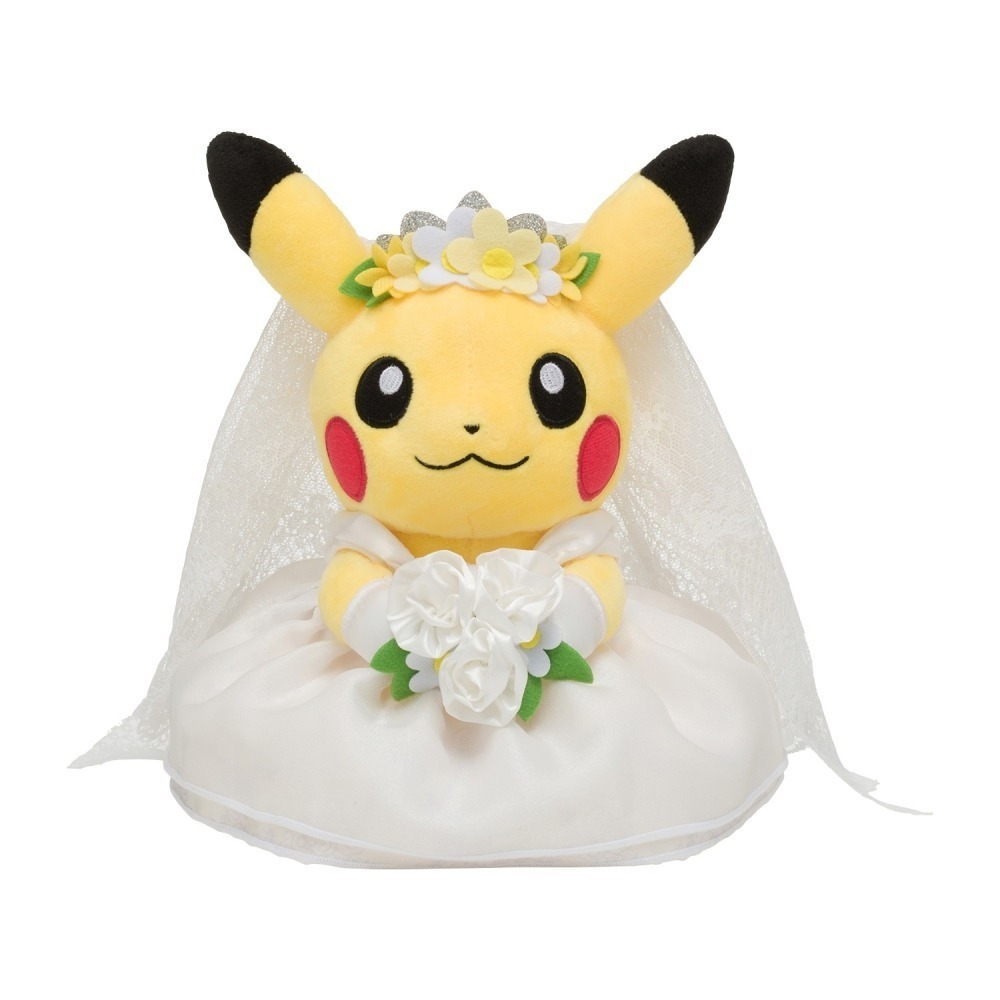 英國寶可夢中心代購 結婚皮卡丘 新娘 新郎 婚紗 禮服 結婚 Pokemon Garden Wedding-細節圖3