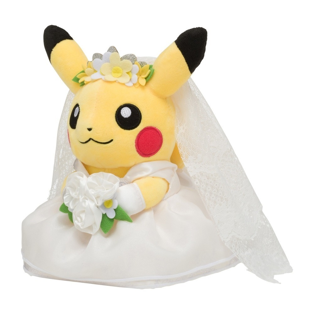英國寶可夢中心代購 結婚皮卡丘 新娘 新郎 婚紗 禮服 結婚 Pokemon Garden Wedding-細節圖4