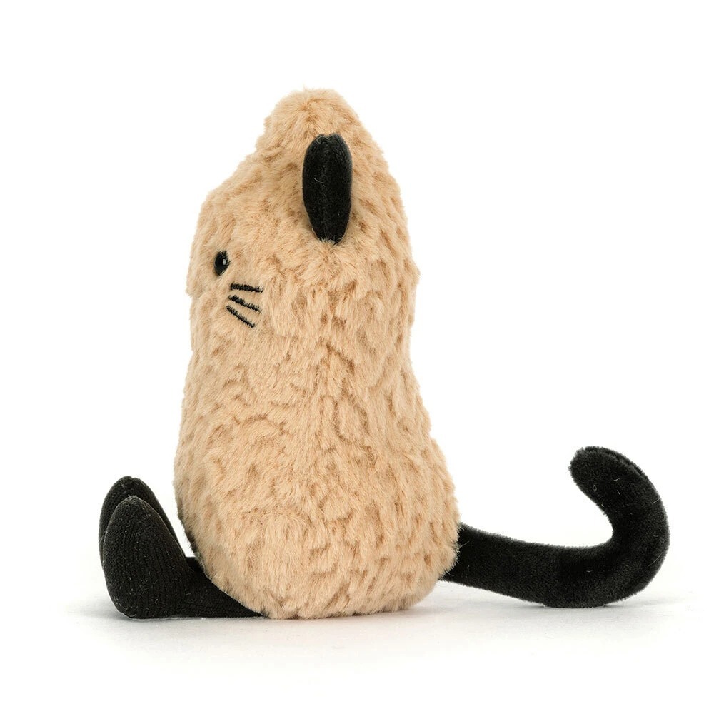Jellycat 13 公分高 黑貓花生 玩偶-細節圖2