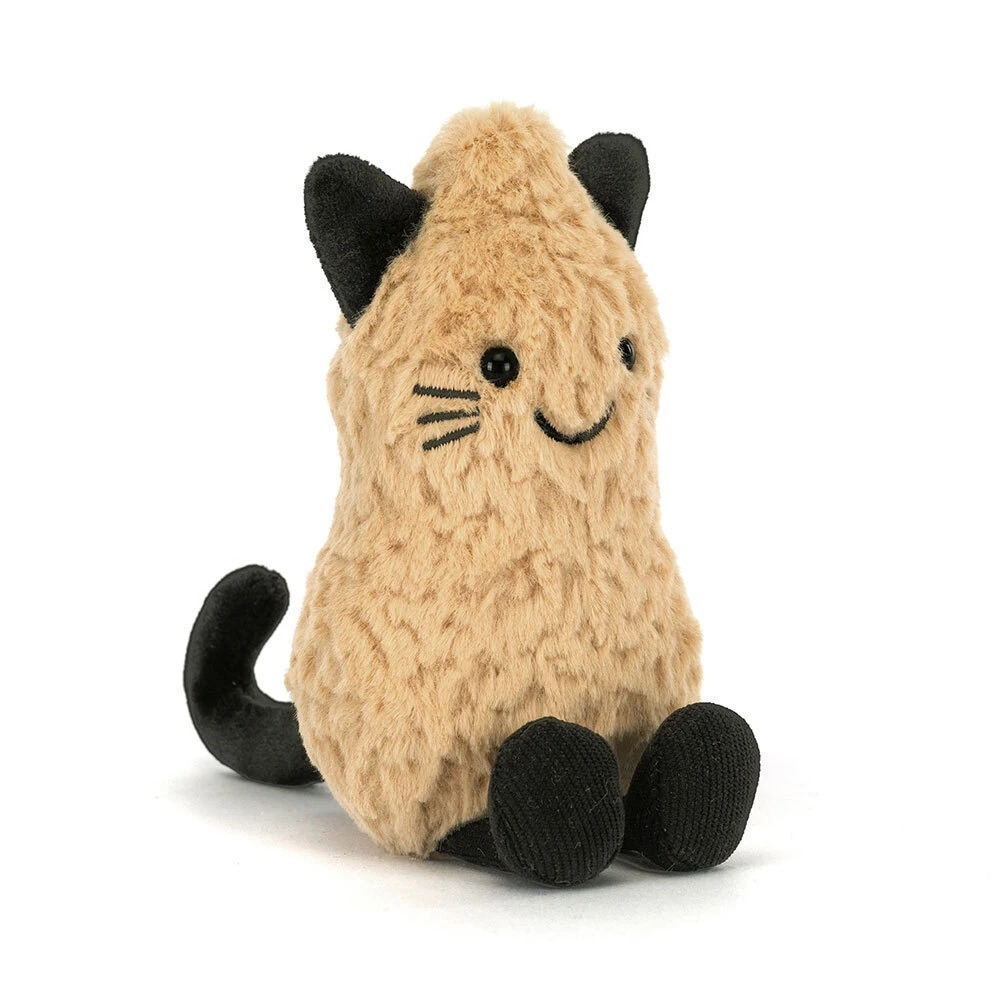 Jellycat 13 公分高 黑貓花生 玩偶-細節圖4