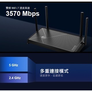 《 tp-link 免運 公司貨 》Archer BE230 BE3600 雙頻 WiFi 7 路由器 無線 分享器-細節圖5