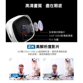 《 原廠 公司貨 》tp-link Tapo C110 2K 高畫質 家庭安全防護 Wi-Fi 攝影機 監視器 攝像頭-細節圖3