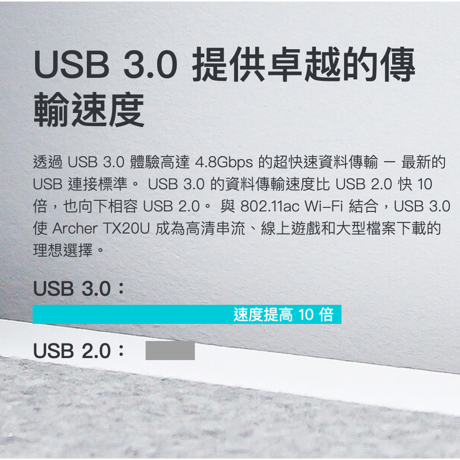 《 免運 暢銷3C 公司貨》tp-link Archer TX20U AX1800 高增益 雙頻 無線 USB 網卡-細節圖7