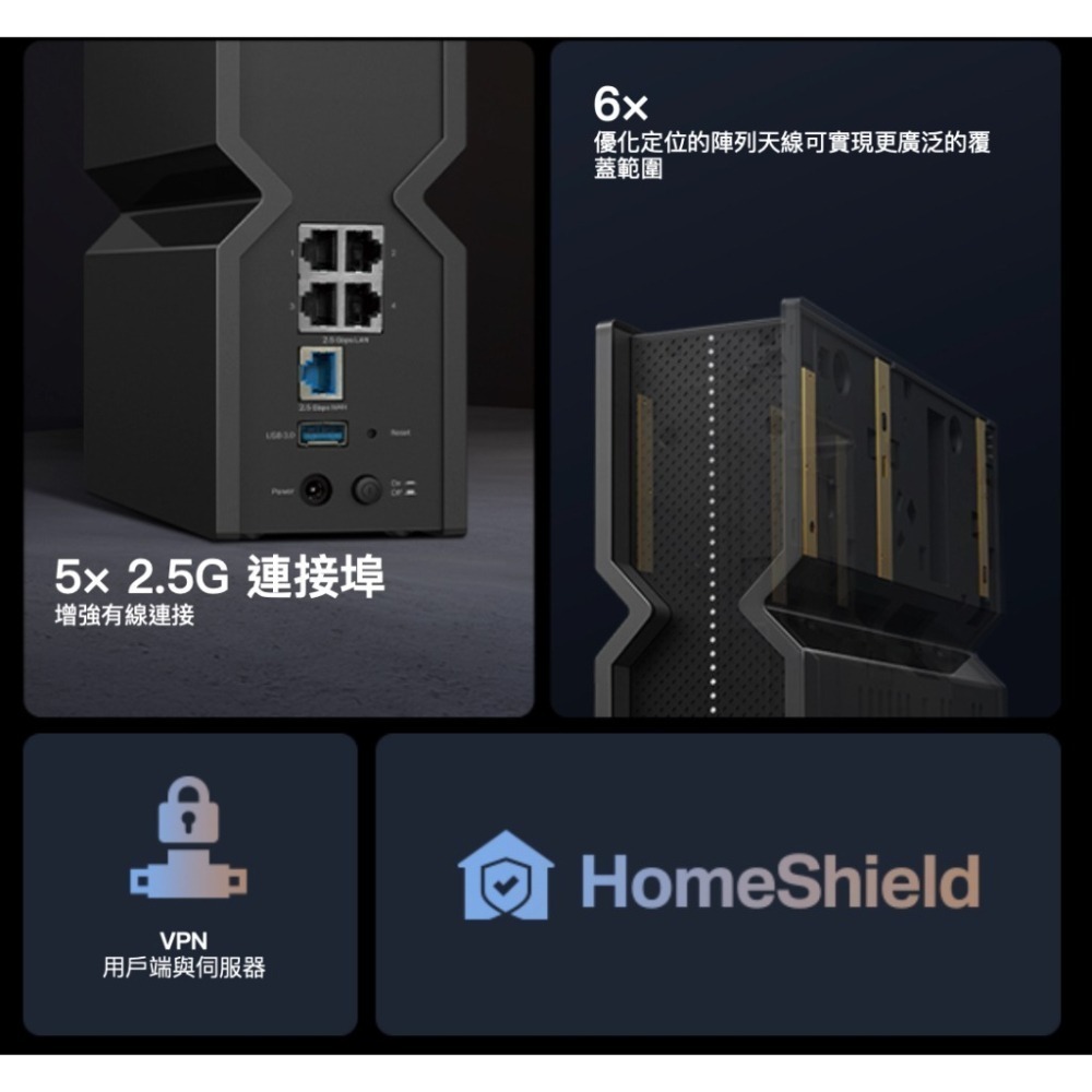 《 tp-link 免運 公司貨 》Archer BE550 BE9300 三頻 WiFi 7 路由器 無線分享器-細節圖3