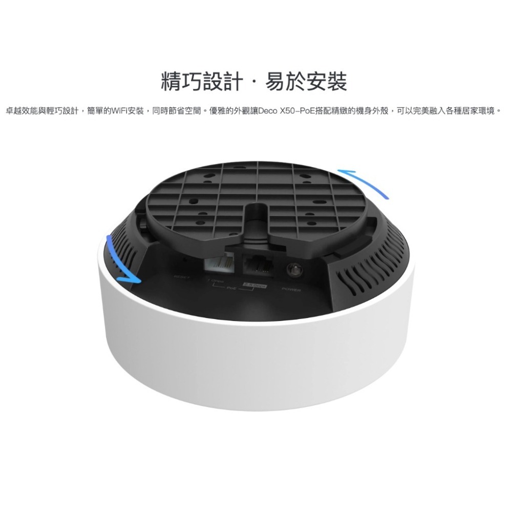 《 tp-link 免運 1入 》Deco X50 PoE AX3000 Mesh WiFi 6 網狀 路由器 分享器-細節圖4
